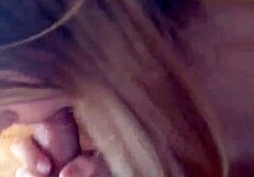 Wow, Blonde Teen Sucks Monster Cock in Intense Blowjob! Watch Her Deepthroat It All.