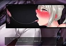 she says, trapped monster girl knightess in hentai game.