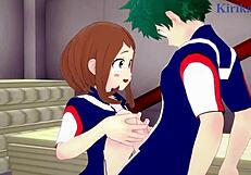 ochako and izuku's crazy intense sex, man... unreal!