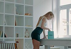 Alexis Crystal Sneakily Masturbates While Trying On Thongs in the Fitting Room.