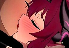 lick pussy while assfucking in threesome