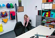 teen student at work, you think she deserves face fucking?