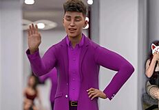 Steps of debauchery 32 - naked in dressing room!