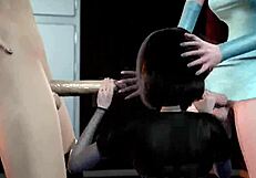 Mavis Enjoys A Threesome With Elsa And Anna