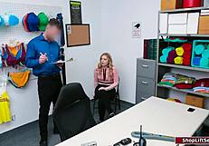 teen student at work, you think she deserves face fucking?