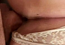 Fucking melissa in closeup doggystyle until i cum inside her