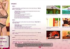 in the gym, naked milf with big tits and small nipples gets monster cock in 3d cartoon bed scene.