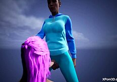 3d futa teens dive into deepthroat facefuck in wild bondage teaser