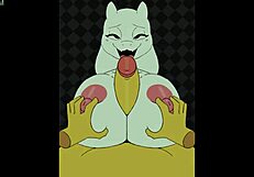 toriel with bigger tits in beatbanger game