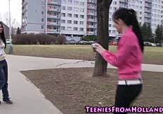 Watch this teen babe finger her cunt in the shower