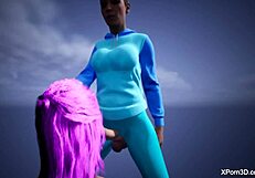 3d futa teens dive into deepthroat facefuck in wild bondage teaser