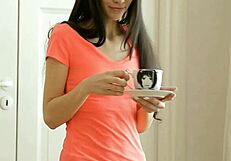 Young Teen Engi Gets Wild with Boyfriend in Bed