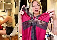 provando essa lingerie provocante, vai gostar do meu site?