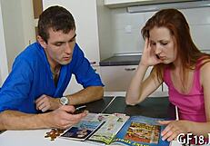 Cute Chick Widens Legs