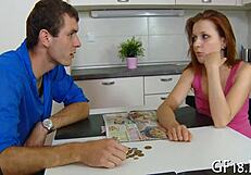 Cute Chick Widens Legs