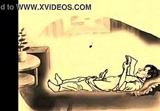 Vintage Erotic Animation with Retro Cartoon Charm