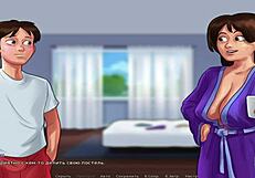 समरटाइमसागा - बेब की टैप से सीधा मिल्क पीते हुए