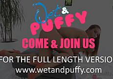 Naomi Bennet gives her pussy a vigorous workout.