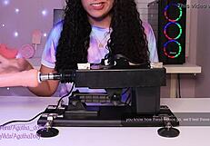 Hey, just unboxed my new sex machine! Agatha Dolly tests this toy’s crazy speed on all fours.