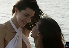 Petite Asian Maki Katana And Russian Oksana Oksi Boat Adventure