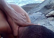 Orgy on beach for big cocks to cum in ass?