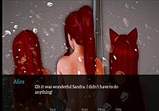 My new family in this hentai game is so erotic, he says excitedly