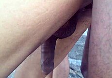 Orgy on beach for big cocks to cum in ass?