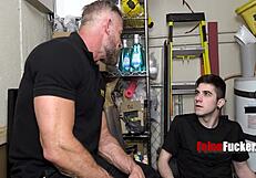 Handsome 40yo hunk security man fucks twink suspect in lockup - harrison todd greg dixxon