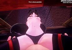 Anime teen gets anal creampie!