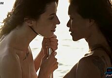 Petite Asian Maki Katana And Russian Oksana Oksi Boat Adventure