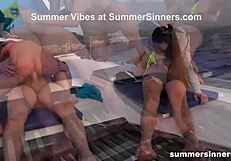 Wild summer vibes on a shameless gay yacht orgy party