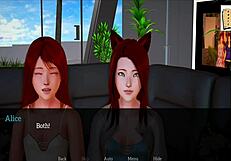 My new family in this hentai game is so erotic, he says excitedly