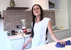 i’m hooked on luna ruiz, brunette latina maid, rough pov hotel banging