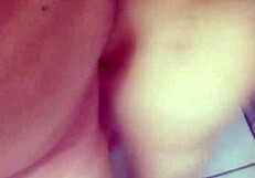 Hey, young latina does anal in the bathroom with big cock