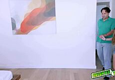 Alyce Anderson sucks Mr. Jones' big matured cock in doggystyle and riding positions.