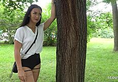 German Scout - Slim PAWG Zuzu Pickup for Rough Model Fuck