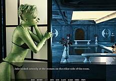 we watch lesbian hentai and fucked hard after gaming