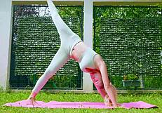 Sexy outdoor yoga by stella cardo