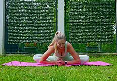 Sexy outdoor yoga by stella cardo