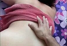 Caught my schoolgirl stepsister in the bathroom on camera. Ended up banging hard after school with anal and squirting.