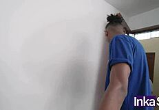 Shy 18-Year-Old Caught With Huge Dick