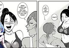 Cartoon Futanari Girls Unleash Wild Action in Anime Hentai Night