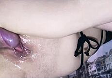 Russian Milf with Big Ass Groans Loudly During Intense Orgasm