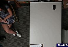 Pretty shoplifter lily adams gets her twat ripped 😏