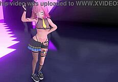 Strip Tease MMD Yoasobi - Idol in Stunning 3D Cartoon Animation