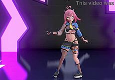 Strip Tease MMD Yoasobi - Idol in Stunning 3D Cartoon Animation