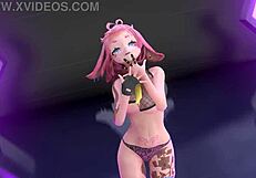 Strip Tease MMD Yoasobi - Idol in Stunning 3D Cartoon Animation