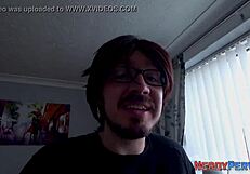 Watch This Real Brit Suck And Get Facialized!