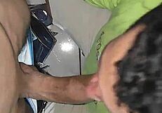 Can This Muscular Black Bodybuilder Handle A Greedy Bisexual Blowjob?