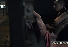 Vibrator Bondage Scene Where Guys Make Passes At A Lady Wearing Glasses In Domination Play